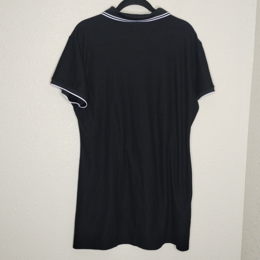 PINK VICTORIA’S SECRET Pure Black Polo Dress Size XXL - Picture 4 of 6